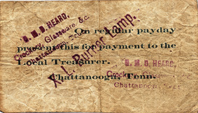 $0.20 G-1364 with X L Burner Lamp stamp back